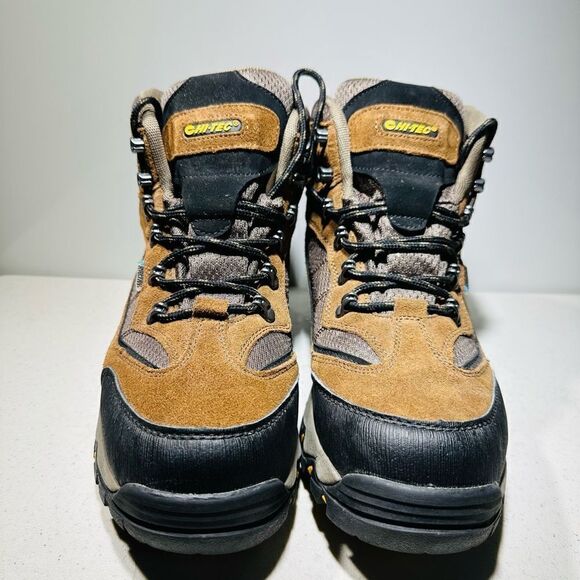 HI-TEC Men's Skamania Mid Waterproof Hiking Boots 10,5  Brown Gold 7198 - Picture 2 of 7